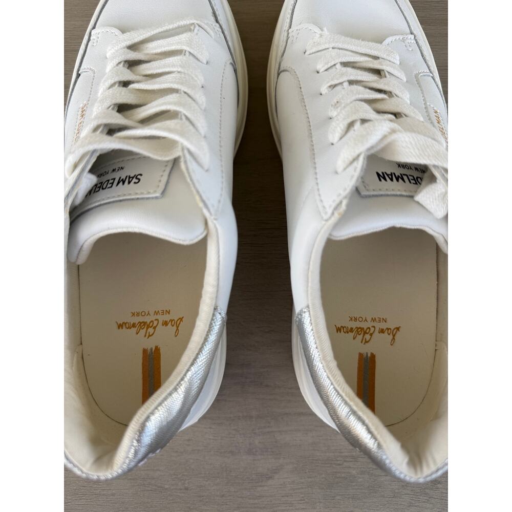 Sam Edelman Womens Wess Platform White Sneakers Sz 8 EUC - Picture 9 of 9